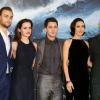 Douglas Booth, Emma Watson, Logan Lerman, Jennifer Connelly et Darren Aronofsky à la première du film Noé à Berlin le 13 mars 2014.