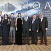 Douglas Booth, Emma Watson, Logan Lerman, Jennifer Connelly, Darren Aronofsky, Sven Sturm, Scott Franklin et Ray Winstone à la première du film Noé à Berlin le 13 mars 2014.