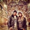 Lewis Hamilton et Nicole Scherzinger dans la chapelle Sixtine en février 2014.