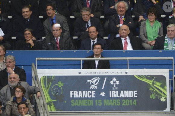 Match de rugby France-Irlande dans le cadre du tournoi des six nations, au Stade de France, à Saint-Denis. Le 15 mars 2014
