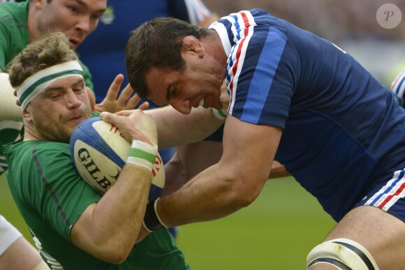 Match de rugby France-Irlande dans le cadre du tournoi des six nations, au Stade de France, à Saint-Denis. Le 15 mars 2014