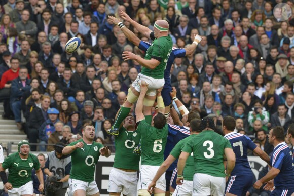 Match de rugby France-Irlande dans le cadre du tournoi des six nations, au Stade de France, à Saint-Denis. Le 15 mars 2014