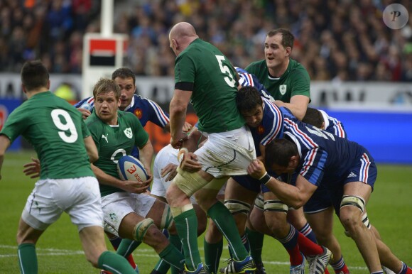 Match de rugby France-Irlande dans le cadre du tournoi des six nations, au Stade de France, à Saint-Denis. Le 15 mars 2014