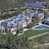 Vue aérienne de la maison de Tom Brady et de Gisele Bundchen à Los Angeles.