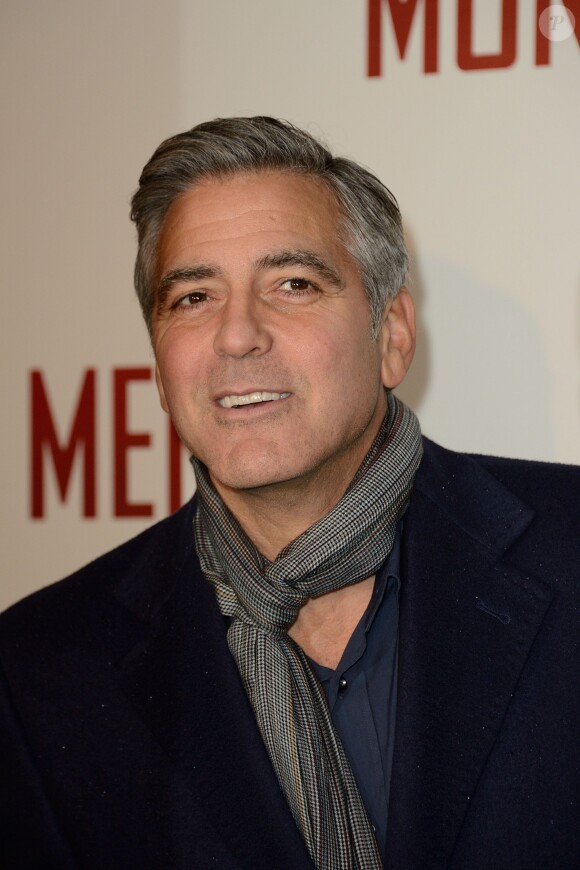 George Clooney présente son dernier film à Paris, le 12 février 2014.
