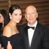 Bruce Willis et sa femme Emma Heming, enceinte, lors de la soirée Vanity Fair à Los Angeles le 2 mars 2014
