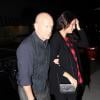 Bruce Willis et sa femme enceinte de leur second enfant, Emma Heming-Willis, à Los Angeles le 7 mars 2014