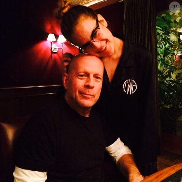 Photo du compte Instagram de Rumer Willis : elle a fêté l'anniversaire de son père Bruce Willis le 19 mars 2014