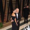 Bruce Willis et sa femme enceinte Emma Heming lors de la soirée Vanity Fair post-Oscars le 2 mars 2014