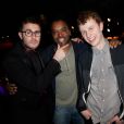 Cyprien, Anthony Kavanagh et Norman à la cérémonie "Les Web Comedy Awards" à Bobino. Le 21 mars 2014