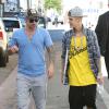 Justin Bieber avec son père Jeremy Bieber à Miami, le 22 janvier 2014.