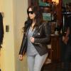 Kim Kardashian quitte le Cipriani après un déjeuner avec son ami Jonathan Cheban. New York, le 25 mars 2014.