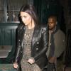 Kim Kardashian et Kanye West quittent le restaurant Waverly Inn après un dîner avec Anna Wintour. New York, le 25 mars 2014.