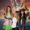 Sophie Thalmann et ses enfants Micah et Charlie - Avant-première du film "Clochette et la Fée Pirate" au Gaumont Marignan sur les Champs-Elysées à Paris, le 25 mars 2014.