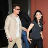 Brad Pitt, supporter surprise de Rachel Boynton, la réalisatrice de "Big Men", au Sundance Sunset Cinema à Los Angeles, le 26 mars 2014.