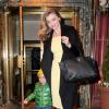 Miranda Kerr et son fils Flynn à New York, le 26 mars 2014.
