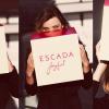 Miranda Kerr est le visage du parfum Joyful d'Escada, disponible cet automne.