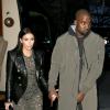 Kim Kardashian et Kanye West à New York, le 25 mars 2014.