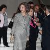 La reine Sofia d'Espagne et la princesse Irène de Grèce visitent une exposition à la maison de l'Amérique à Madrid, le 28 mars 2014.