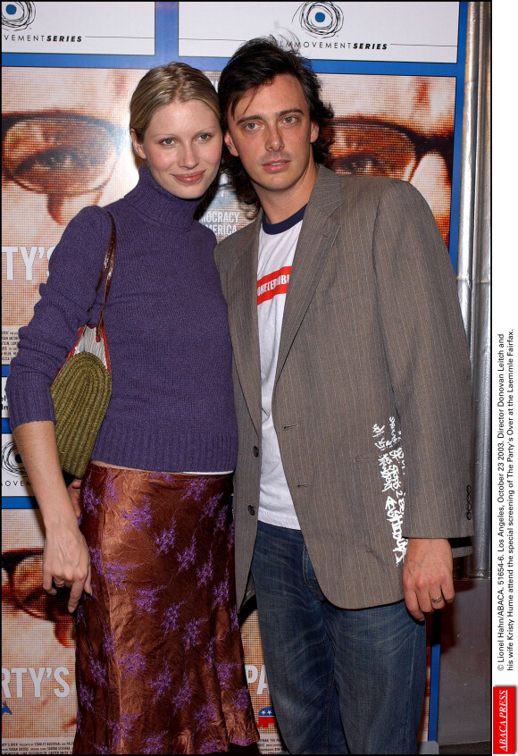 Donovan Leitch et Kirsty Hume à Fairfax le 24 octobre 2003
