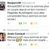 Benjamin des "Anges de la télé-rélalité 6" officialise sa rupture avec Anaïs. Mars 2014.