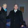 La princesse Charlene de Monaco, accompagnée par son mari le prince Albert, présidait le 2 avril 2014 la cérémonie d'illumination du palais princier, qui s'est couvert de bleu en soutien de la Journée mondiale de sensibilisation à l'autisme et de l'initiative ''Light it up Blue''.