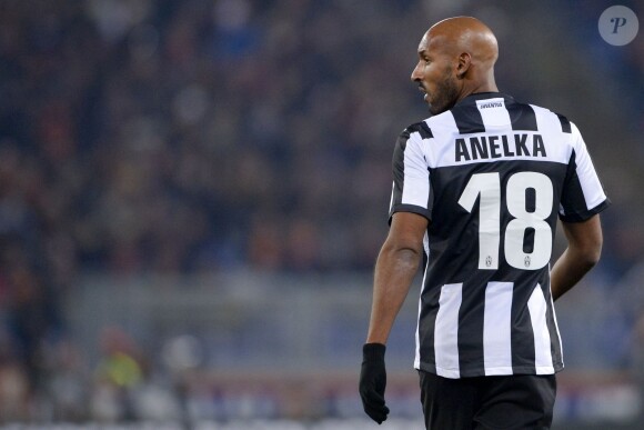 Nicolas Anelka sous les couleurs de la Juventus de Turin le 16 février 2013