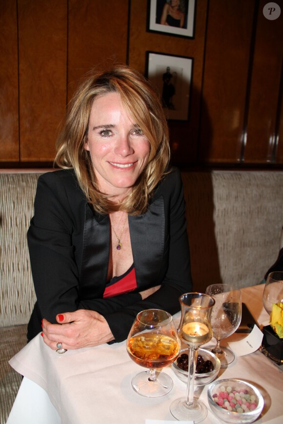 Géraldine Danon lors du dîner d'ouverture du restaurant "Penati al Baretto" à l'Hôtel de Vigny. Paris, le 2 avril 2014.