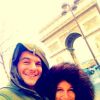Amir de The Voice 3 et sa belle Lita à l'Arc de Triomphe à Paris 