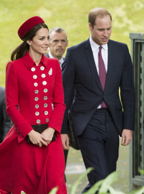 Le prince William et Kate Middleton à la Maison du gouvernement de Wellington le 7 avril 2014