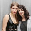 Adèle Exarchopoulos (lauréate du prix Romy Schneider 2014) et Zabou Breitman lors de la 33e édition du prix Romy Schneider et Patrick Dewaere à l'hôtel Scribe à Paris le 7 avril 2014.