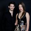 Pierre Niney et Adèle Exarchopoulos lors de la 33e édition du prix Romy Schneider et Patrick Dewaere à l'hôtel Scribe à Paris le 7 avril 2014.