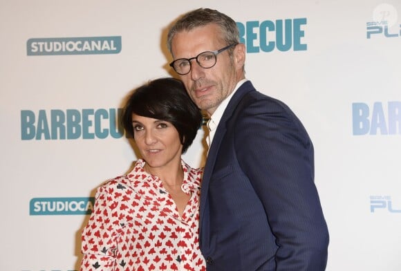 Florence Foresti et Lambert Wilson lors de l'avant-première du film "Barbecue" au cinéma Gaumont Opéra à Paris, le 7 avril 2014.