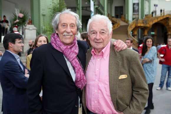Jean Rochefort et Jean-Pierre Beltoise - Inauguration du Tour Auto 2014 (Optic 2000) au Grand Palais, à Paris le 7 avril 2014.