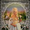 Portrait de Zahia Dehar en Marie-Antoinette, à l'occasion de la carte blanche accordée à Pierre et Gilles pour la rétrospective consacrée à l'âge d'or de la Manufacture des Gobelins au siècle des Lumières, à Paris, le 7 avril 2014.
