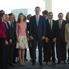 Le prince Felipe et le princesse Letizia d'Espagne célébraient le 7 avril 2014 à l'Hospitalet de Llobregat le centenaire de la société Puig et inauguraient son nouveau siège social, la Tour Puig.