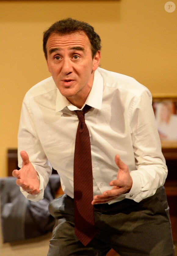Elie Semoun lors du filage de la pièce "Le placard" au Théâtre des Nouveautés à Paris le 21 janvier 2014.