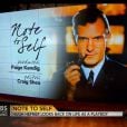 Hugh Hefner dans l'émission "Note to Self" sur CBS à l'occasion de son 88e anniversaire, le 9 avril 2014.