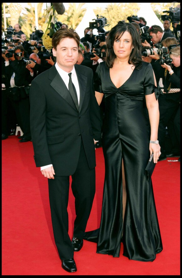 Mike Myers et sa première épouse Rubin Ruzan en 2004 au Festival de Cannes pour Shrek 2