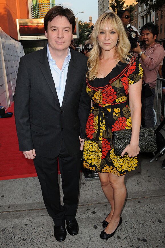 Mike Myers et son épouse Kelly lors de la projection d'Inglourious Basterds le 17 août 2009 à New York. Le couple a eu son second enfant, une petite Sunday, le 11 avril 2014.