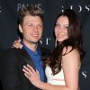 Nick Carter et Lauren Kitt à la soirée Coed Bachelor & Bachelorette au Ghostbar à Las Vegas le 8 février 2014