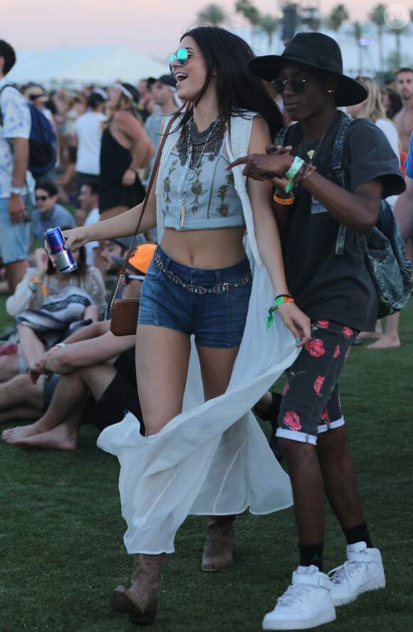 Kendall Jenner lors du 1er jour du Festival de Coachella à Indio, le 11 avril 2014.