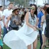 Kylie Jenner et Kendall Jenner lors du 1er jour du Festival de Coachella à Indio, le 11 avril 2014.