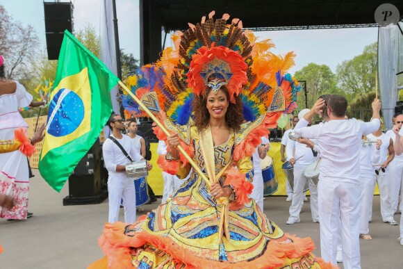 Inauguration du Grand Carnaval brésilien "Sensacional Brasil" au Jardin d'Acclimatation à Paris, le 12 avril 2014.