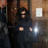 Kim Kardashian quitte L'Usine, dans le 2e arrondissement de Paris. Le 13 avril 2014.