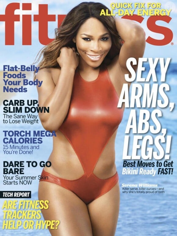 Serena Williams, en une du magazine Fitness du mois de mai