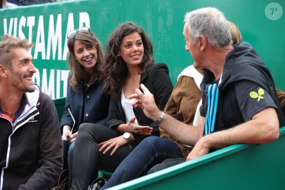 Noura, la petite-amie de Jo-Wilfried Tsonga, lors des Rolex Masters de Tennis à Monte-Carlo à Monaco, le 18 avril 2014.
