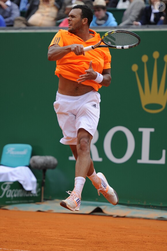 Jo-Wilfried Tsonga lors des Rolex Masters de Monaco, le 18 avril 2014.