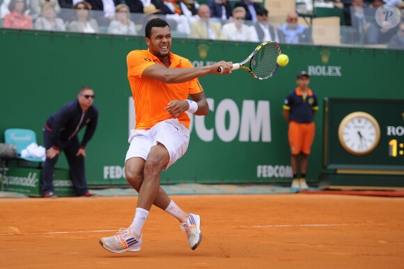Jo-Wilfried Tsonga lors des Rolex Masters de Monaco, le 18 avril 2014.