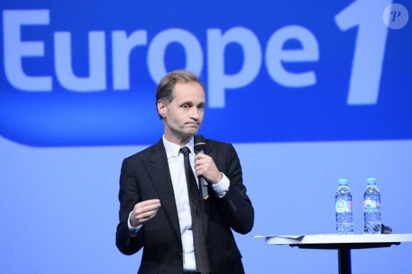 Fabien Namias - Conférence de presse de rentrée d'Europe 1 à l'Espace de la Mutualité a Paris. Le 4 septembre 2013.